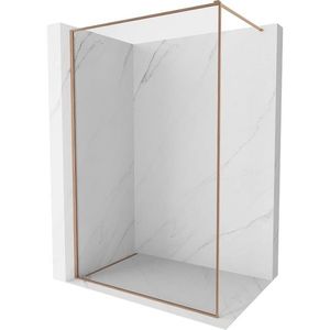 MEXEN/S - Kyoto-XF Sprchová zástena WALK-IN s rámom 50 x 202, transparent 10 mm, meď kartáčovaná 800-050-104-65-00-X vyobraziť
