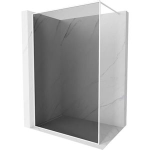 MEXEN/S - Kyoto-XF Sprchová zástena WALK-IN s rámom 80 x 202, grafit 10 mm, biela 800-080-104-20-40-X vyobraziť