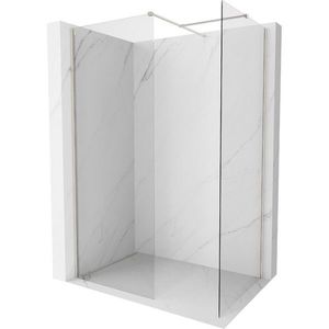 MEXEN/S - Kyoto-X Sprchová zástena WALK-IN 80 x 80, transparent 10 mm, nikel kartáčovaný 800-080-202-97-00-080-X vyobraziť