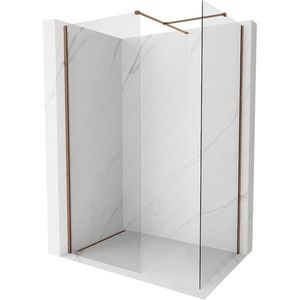 MEXEN/S - Kyoto-X Sprchová zástena WALK-IN 90 x 90, transparent 10 mm, ružové zlato 800-090-202-60-00-090-X vyobraziť