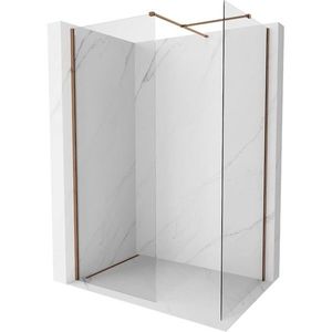 MEXEN/S - Kyoto-X Sprchová zástena WALK-IN 110 x 110, transparent 10 mm, ružové zlato 800-110-202-60-00-110-X vyobraziť