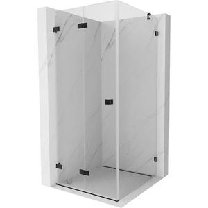 MEXEN/S - Lunar-F sprchovací kút skladacie dvere ľavá 70 x 70, transparent, čierna 836-070-070-70-00-L vyobraziť