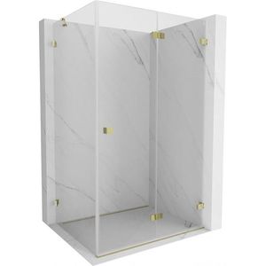 MEXEN/S - Lunar-F sprchovací kút skladacie dvere pravá 75 x 70, transparent, zlato 836-075-070-50-00-P vyobraziť