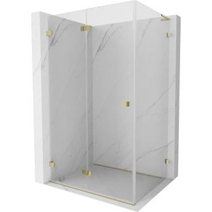 MEXEN/S - Lunar-F L sprchový kút skladacie dvere ľavá 95 x 70, transparent, zlato 836L-095-070-50-00-L vyobraziť