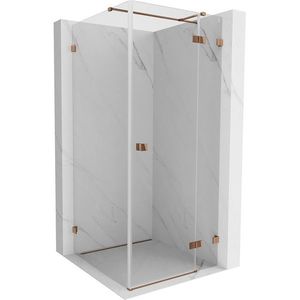 MEXEN/S - Lunar T sprchovací kút dvere krídlové pravá 120 x 120, transparent, ružové zlato 834T-120-120-60-00-P vyobraziť