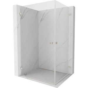 MEXEN/S - Lunar-B Duo sprchovací kút dvere krídlové 90 x 85, transparent, nikel kartáčovaný 832-090L-085P-97-00 vyobraziť