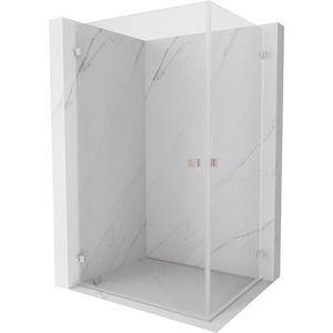 MEXEN/S - Lunar-B Duo sprchovací kút dvere krídlové 100 x 85, transparent, nikel kartáčovaný 832-100L-085P-97-00 vyobraziť