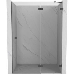 MEXEN/S - Lunar L sprchové dvere krídlové pravé 140, transparent, grafit metal 834L-140-000-95-00-P vyobraziť
