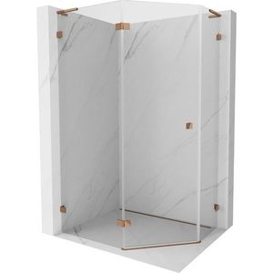 MEXEN/S - Lunar L sprchový kút päťboký krídlový ľavá 100 x 80, transparent, ružové zlato 831L-100L-080P-60-00-L vyobraziť