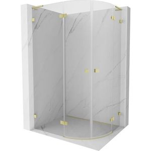 MEXEN/S - Lunar L sprchový kút štvrťkruh krídlový ľavá 100 x 90, transparent, zlato kartáčovaná 833L-100L-090P-55-00 vyobraziť