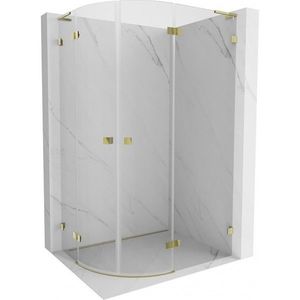 MEXEN/S - Lunar L sprchový kút štvrťkruh krídlový pravá 100 x 90, transparent, zlato kartáčovaná 833L-100P-090L-55-00 vyobraziť