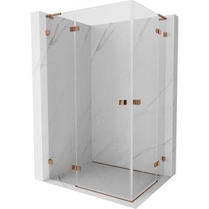 MEXEN/S - Lunar L Duo sprchovací kút dvere krídlové 100 x 75, transparent, ružové zlato 834L-100L-075P-60-00 vyobraziť