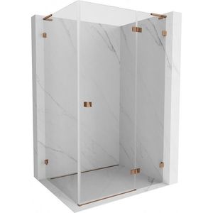 MEXEN/S - Lunar L sprchový kút dvere krídlové pravá 100 x 70, transparent, ružové zlato 834L-100-070-60-00-P vyobraziť