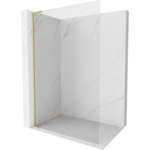 MEXEN/S - Kyoto-X L Sprchová zástena WALK-IN 80 x 200, transparent 10 mm, zlato kefovaná 800-080-107-55-00-X vyobraziť