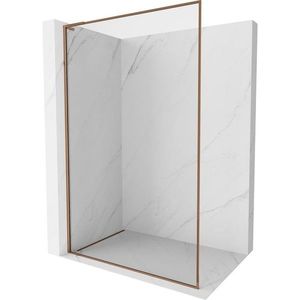 MEXEN/S - Kyoto-XF L Sprchová zástena WALK-IN s rámom 110 x 202, transparent 10 mm, ružové zlato 800-110-174-60-00-XF vyobraziť