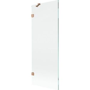 MEXEN/S - Lunar vaňová zástena FIX 70 x 150, transparent, meď kartáčovaná 897-070-000-65-00 vyobraziť
