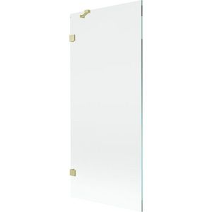 MEXEN/S - Lunar vaňová zástena FIX 80 x 150, transparent, zlatá kartáčovaná 897-080-000-55-00 vyobraziť