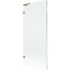 MEXEN/S - Lunar L vaňová zástena FIX 80 x 150, transparent, meď kartáčovaná 897L-080-000-65-00 vyobraziť