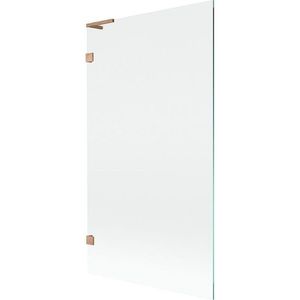 MEXEN/S - Lunar L vaňová zástena FIX 100 x 150, transparent, meď kartáčovaná 897L-100-000-65-00 vyobraziť