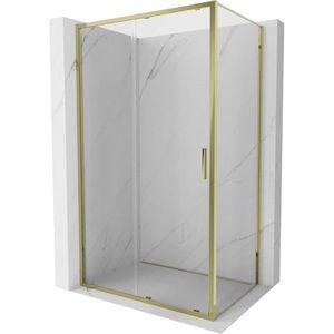 MEXEN/S - Exo sprchovací kút, posuvné dvere 105 x 70, transparent, zlato 8151-105-070-50-00 vyobraziť
