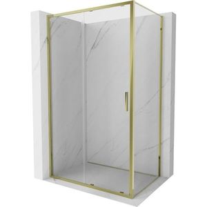 MEXEN/S - Exo sprchovací kút, posuvné dvere 160 x 85, transparent, zlato 8151-160-085-50-00 vyobraziť
