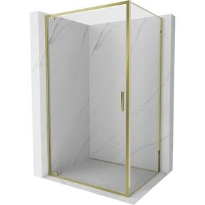 MEXEN/S - Exo sprchovací kút dvere krídlové 70 x 85, transparent, zlato 8181-070-085-50-00 vyobraziť