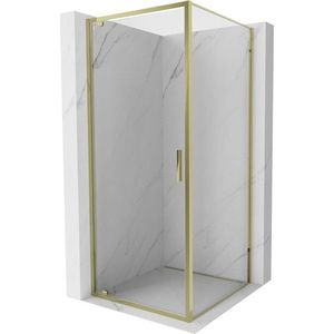 MEXEN/S - Exo sprchovací kút dvere krídlové 90 x 90, transparent, zlato 8181-090-090-50-00 vyobraziť