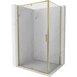 MEXEN/S - Exo sprchovací kút dvere krídlové 105 x 85, transparent, zlato 819-105-085-50-00 vyobraziť