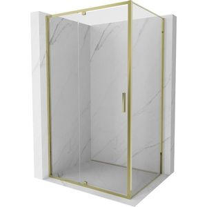 MEXEN/S - Exo sprchovací kút dvere krídlové 125 x 75, transparent, zlato 819-125-075-50-00 vyobraziť