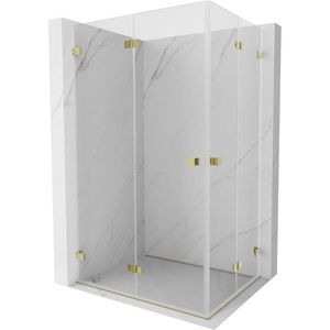 MEXEN/S - Lunar-F Duo sprchovací kút skladacie dvere 95 x 70, transparent, zlato 836-095L-070P-50-00 vyobraziť