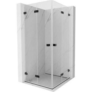 MEXEN/S - Lunar-F Duo sprchovací kút skladacie dvere 95 x 95, transparent, čierna 836-095L-095P-70-00 vyobraziť