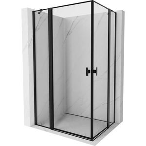 MEXEN/S - Mist Duo sprchovací kút dvere krídlové 80 x 70, čierny okraj, čierna 8A4-080L-070P-70-70 vyobraziť