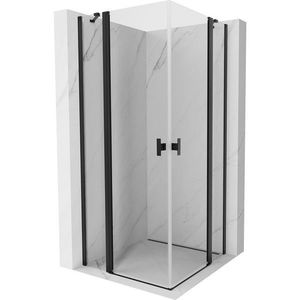 MEXEN/S - Mist Duo sprchovací kút dvere krídlové 85 x 85, transparent, čierna 8A4-085-085-70-00 vyobraziť