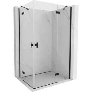 MEXEN/S - Mist H Duo sprchovací kút dvere krídlové 70 x 105, transparent, čierna 8A5-070L-105P-70-00 vyobraziť