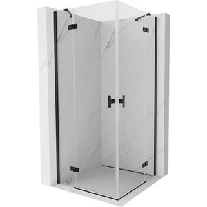 MEXEN/S - Mist H Duo sprchovací kút dvere krídlové 110 x 110, transparent, čierna 8A5-110L-110P-70-00 vyobraziť