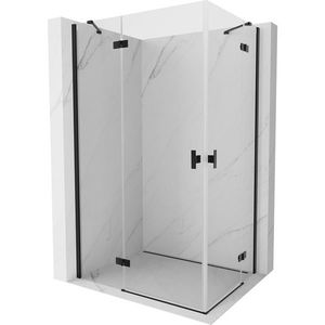 MEXEN/S - Mist H Duo sprchovací kút dvere krídlové 115 x 70, transparent, čierna 8A5-115L-070P-70-00 vyobraziť