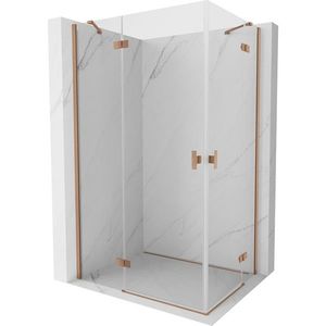 MEXEN/S - Mist H Duo sprchovací kút dvere krídlové 120 x 90, transparent, meď kartáčovaná 8A5-120L-090P-65-00 vyobraziť