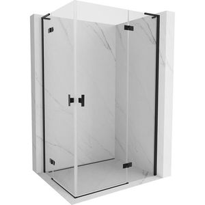 MEXEN/S - Mist-H L Duo sprchovací kút dvere krídlové 70 x 105, transparent, čierna 8A5L-070L-105P-70-00 vyobraziť
