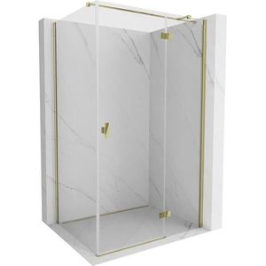 MEXEN/S - Mist HT sprchovací kút dvere krídlové pravá 110 x 80, transparent, zlato 8A5T-110-080-50-00-P vyobraziť