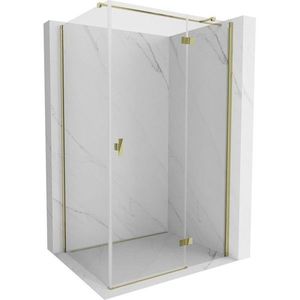 MEXEN/S - Mist HT sprchovací kút dvere krídlové pravá 115 x 75, transparent, zlato 8A5T-115-075-50-00-P vyobraziť