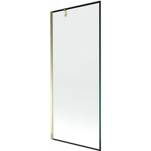 MEXEN/S - Next vaňová zástena FIX 80 x 150, čierna dekor, zlatá 895-080-000-00-70-50 vyobraziť