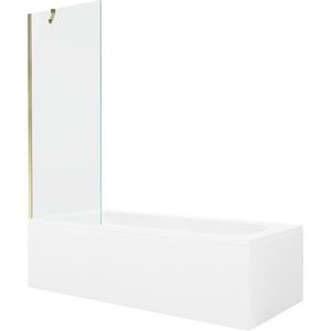 MEXEN/S - Vega obdĺžniková vaňa 170 x 70 cm s panelom + vaňová zástena 70, transparent, zlatá 550117070X9507000050 vyobraziť