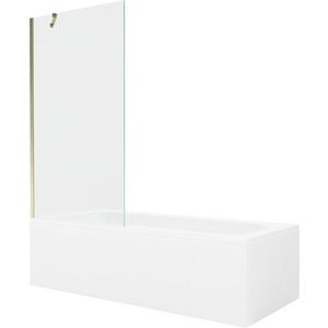 MEXEN/S - Vega obdĺžniková vaňa 170 x 70 cm s panelom + vaňová zástena 90, transparent, zlatá 550117070X9509000050 vyobraziť