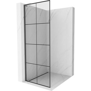 MEXEN/S - Kioto L Sprchová zástena WALK-IN 70 x 200, čierny vzor, grafit kartáčovaná 800-070-103-66-77 vyobraziť