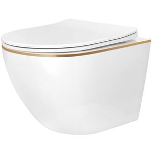 REA - Závesná WC misa Carlo Mini Tornado NFQ GOLD EDGE REA-C6801 vyobraziť