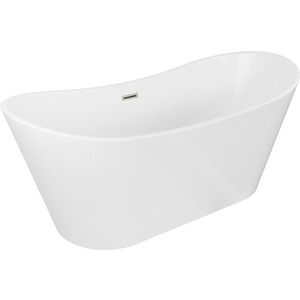 MEXEN/S - Montana vaňa voľne stojaca 180 x 90, biela, sifón a prepad nikel kartáčovaná 52011809000-97 vyobraziť