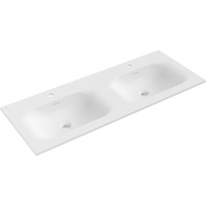 MEXEN - Vela dvojumývadlo zapustené do dosky 121 x 46, 5, biela mat 25231201D vyobraziť