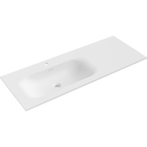 MEXEN - Vela umývadlo zapustené do dosky ľavá 121 x 46, 5, biela mat 25231201L vyobraziť
