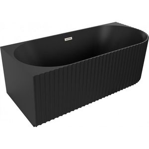 MEXEN/S - Gia voľne stojaca rohová vaňa reliéf ľavá 170 x 80, čierna mat, sifón a prepad nikel kartáčovaný 52701708071L-97 vyobraziť