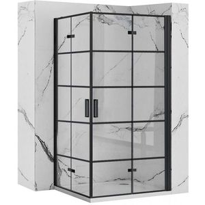 REA/S - Sprchová kabína Molier Black Double 80x80 KPL-K3011 vyobraziť